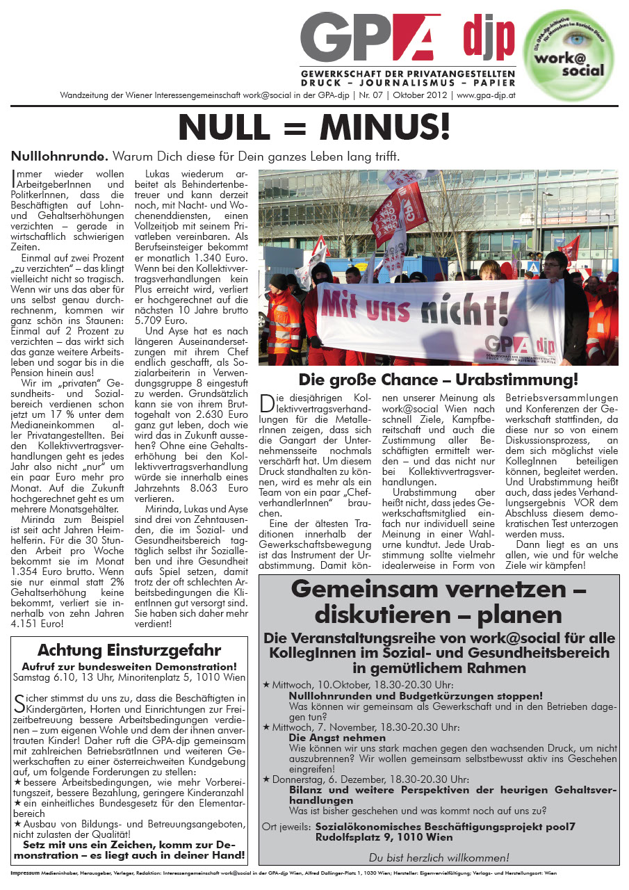Wandzeitung work@social 7